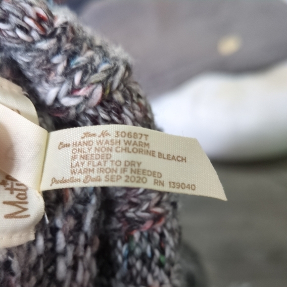 Matilda Jane‎  Wonderment Evening Stroll Sweater, XS/S Grey with Colour Flecks - Picture 8 of 8